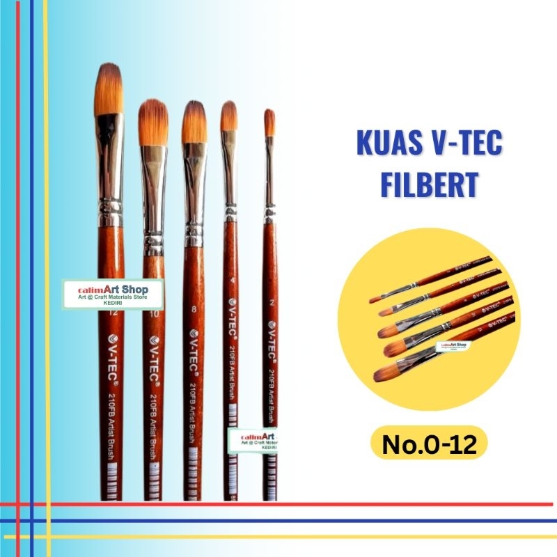

Kuas Lukis V-TEC Filbert 210FB