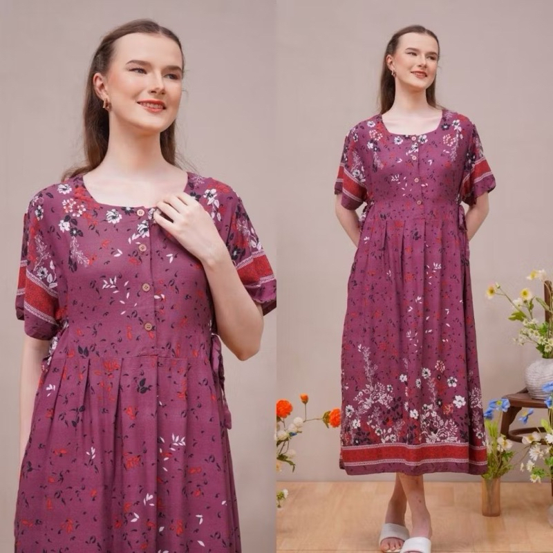 Daster Oriana Cayya Daster Busui Maxi dress homewear