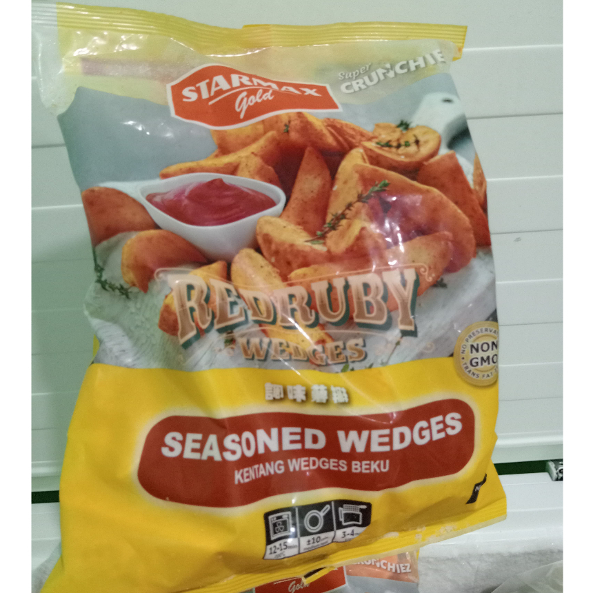 

Potato wedges starmax 1kg / french fries crunchy frozenfood