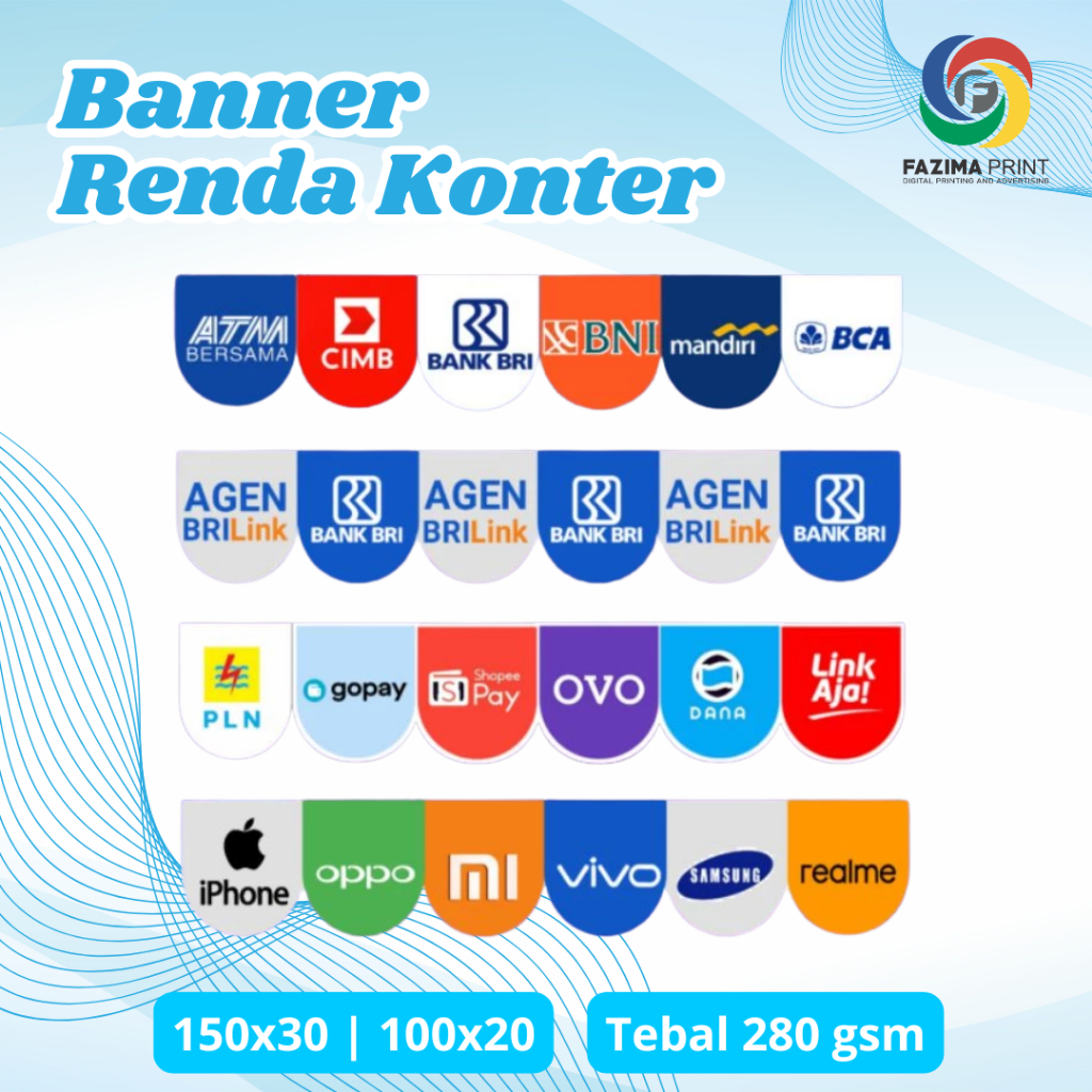 BANNER KONTER RENDA HIASAN KONTER SPANDUK BANNER KONTER