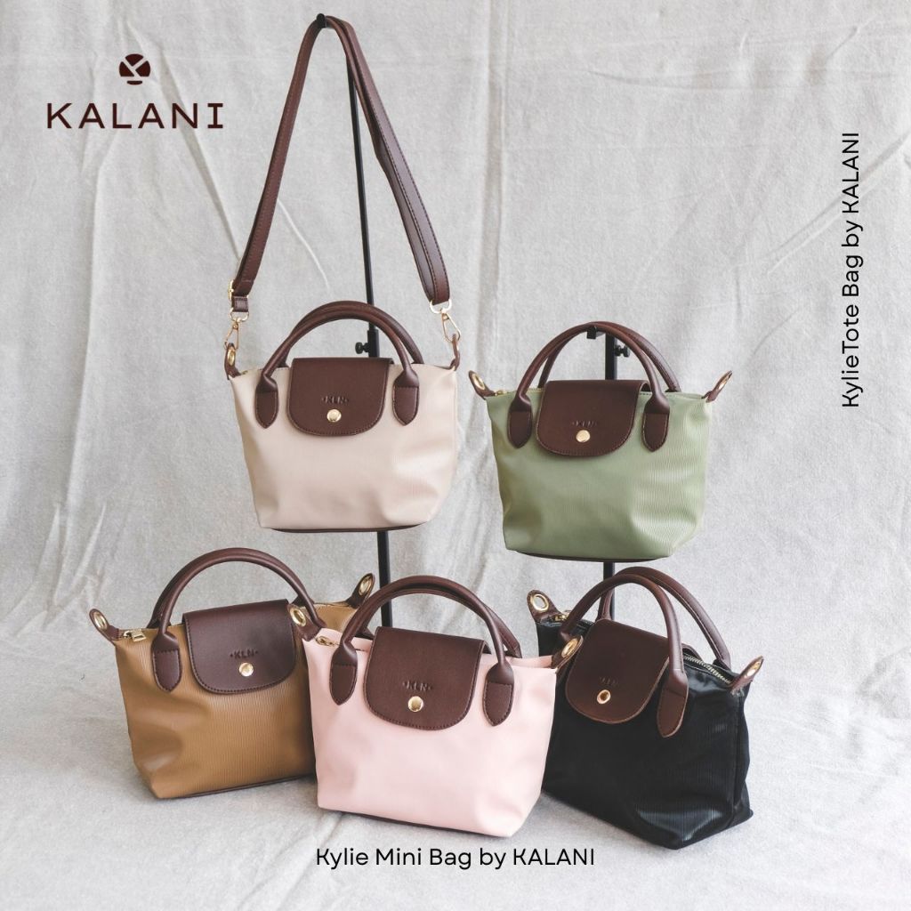 KALANI Kylie Mini Sling Bag Longchamp Style Wanita – Kulit Sintetis PU, Ringan & Muat Banyak