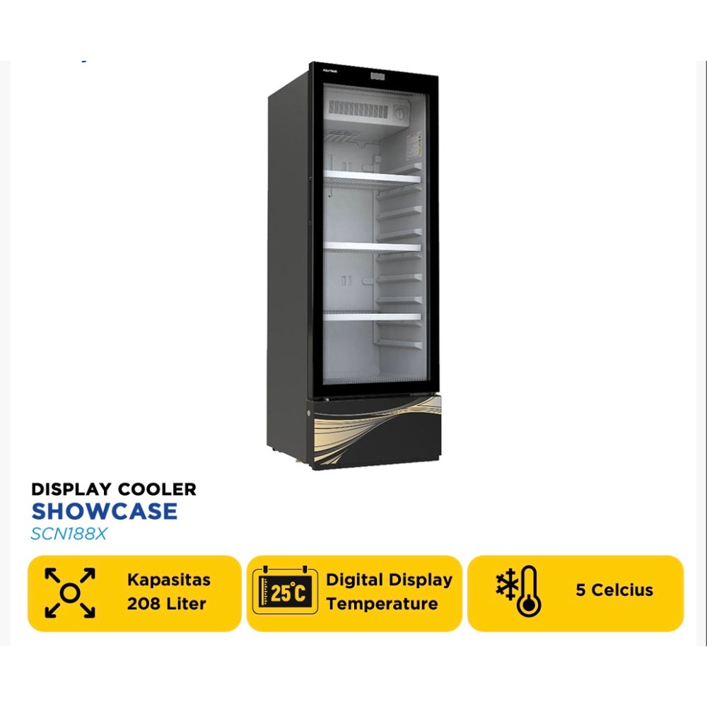POLYTRON SHOWCASE DISPLAY COOLER SCN188X