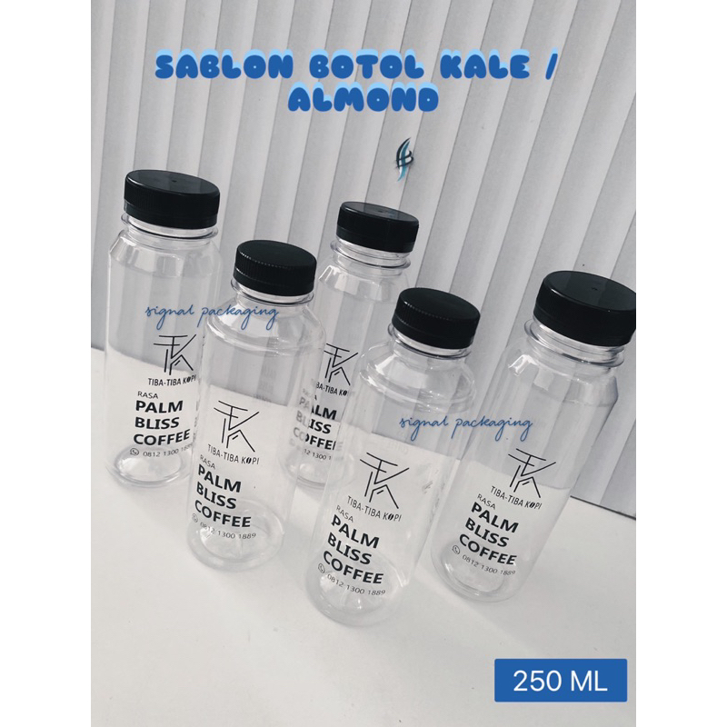 

SABLON BOTOL KALE / BOTOL ALMOND 250 ml |BOTOL INCLUDE TUTUP & SABLON