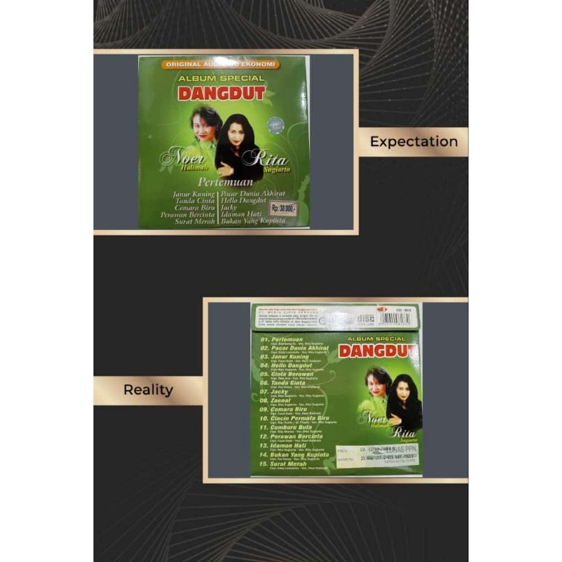 CD audio dangdut Noer Halimah dan rita