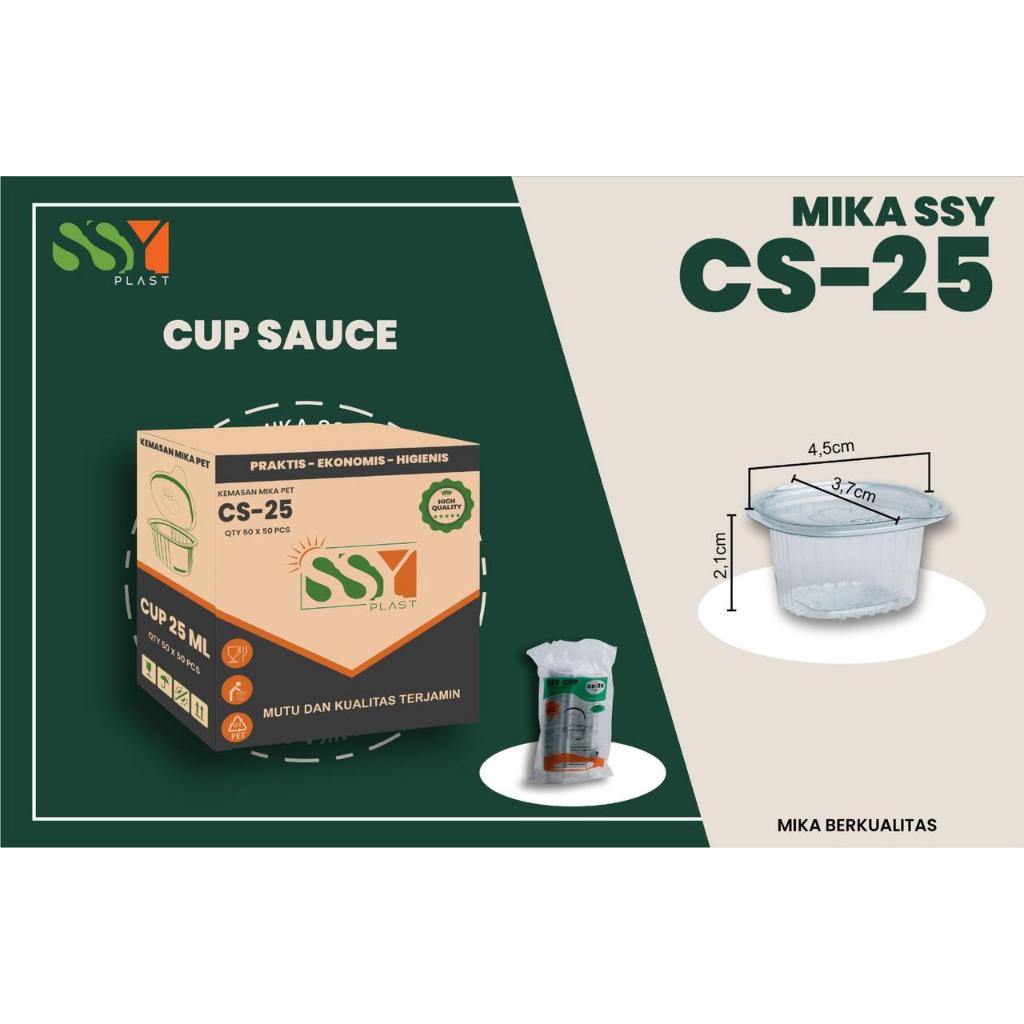 Mika Cup Sambal 25ml 50pcs Mika Puding 25ml 50pcs Tempat Sambal Tempat Puding