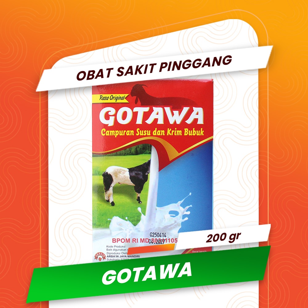 

GOTAWA OBAT SAKIT PINGGANG VITAMIN TULANG DAN SENDI Susu Kambing Etawa Bubuk Vitamin Tulang