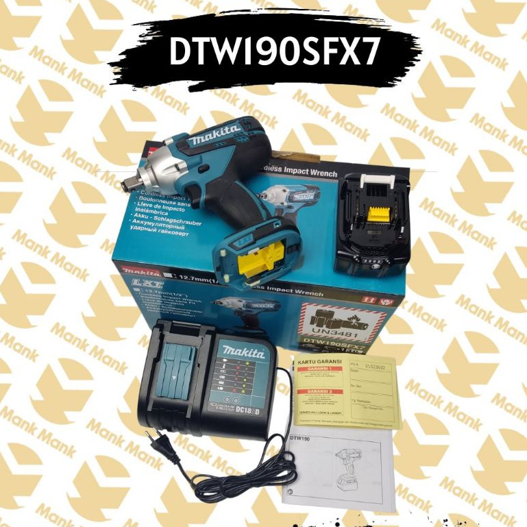 Mesin Bor Cas Makita (DTW190SFX7) Bor Cas Bor Kabel