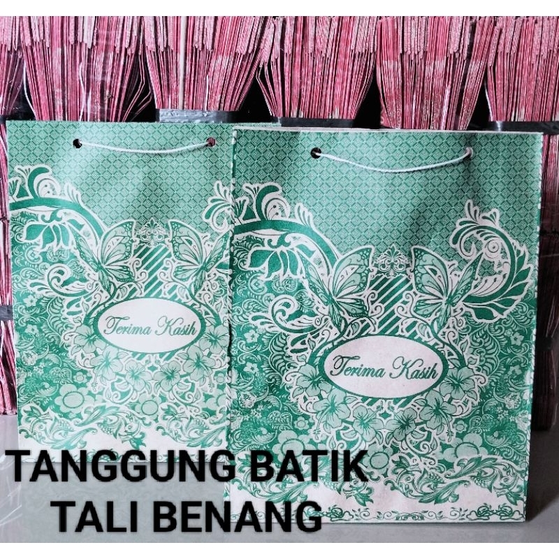 

(ISI 50PCS)PAPER BAG/TAS KERTAS/TAS SOVENIR UKURAN TANGGUNG TALI BENANG