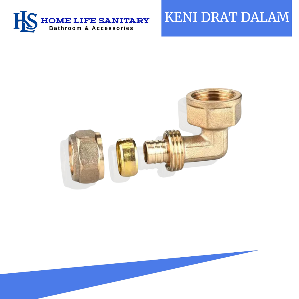 KENI DRAT DALAM KUNINGAN /ELBOW PIPA AIR PANAS