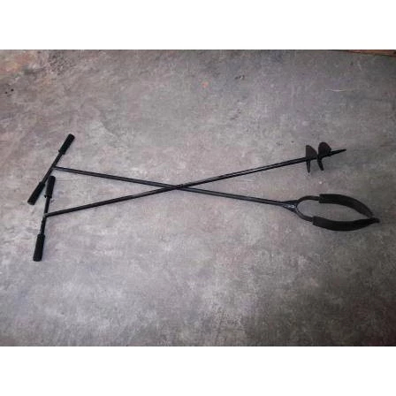 Bor Biopori Pelubang Tanah Manual 4 inch Model Spiral dan U Untuk Biopori, Tanam Pohon, Resapan Air 