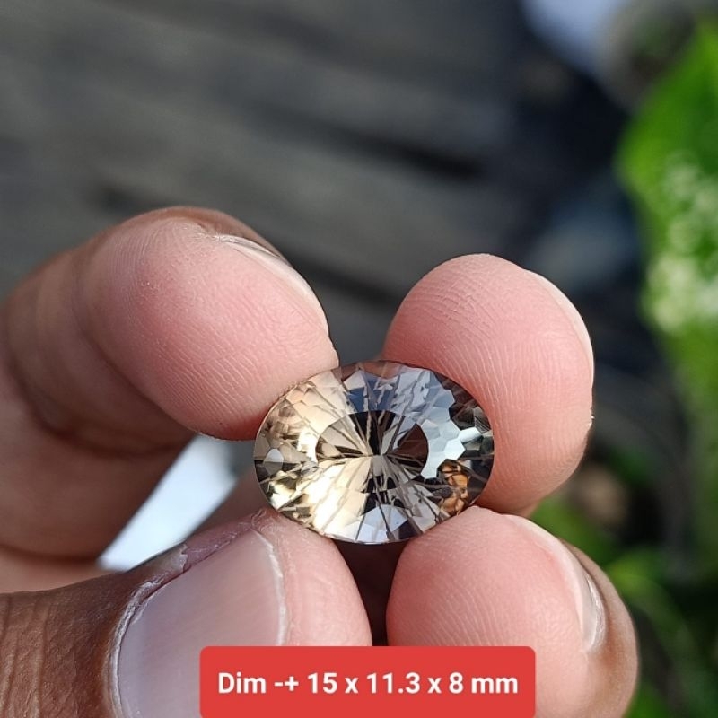 batu kecubung smoky asli Kalimantan