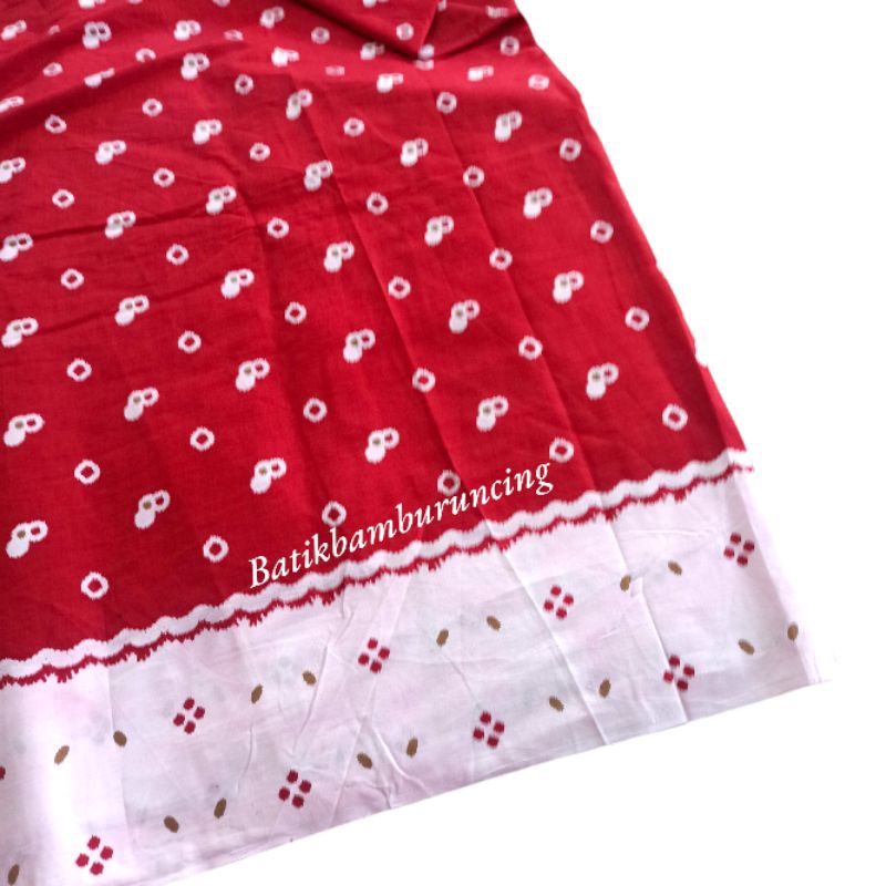 COD GRATIS ONGKIR KAIN BATIK JUMPUTAN MERAH PUTIH