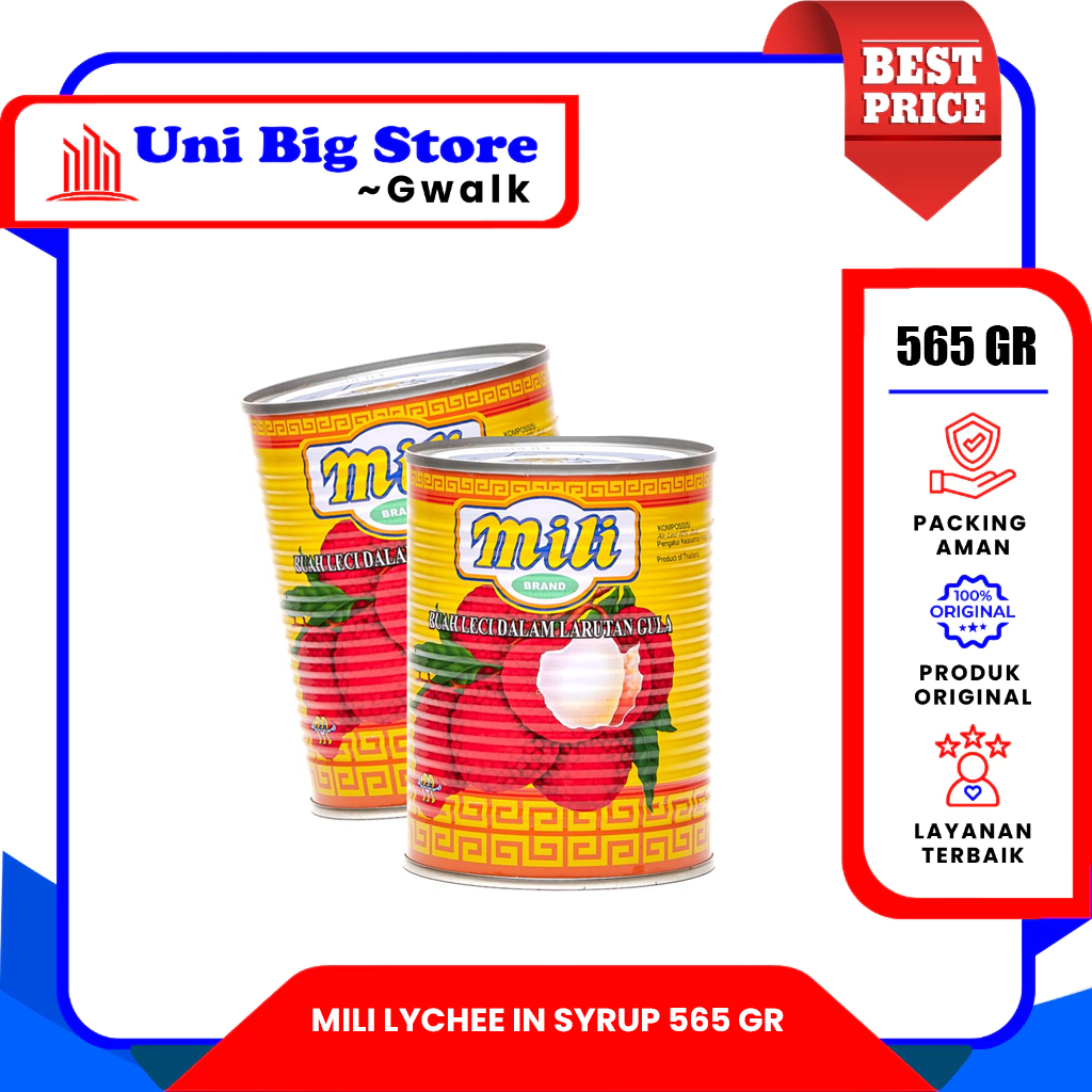 

MILI LYCHEE IN SYRUP BUAH LECI KALENG - 565 gr