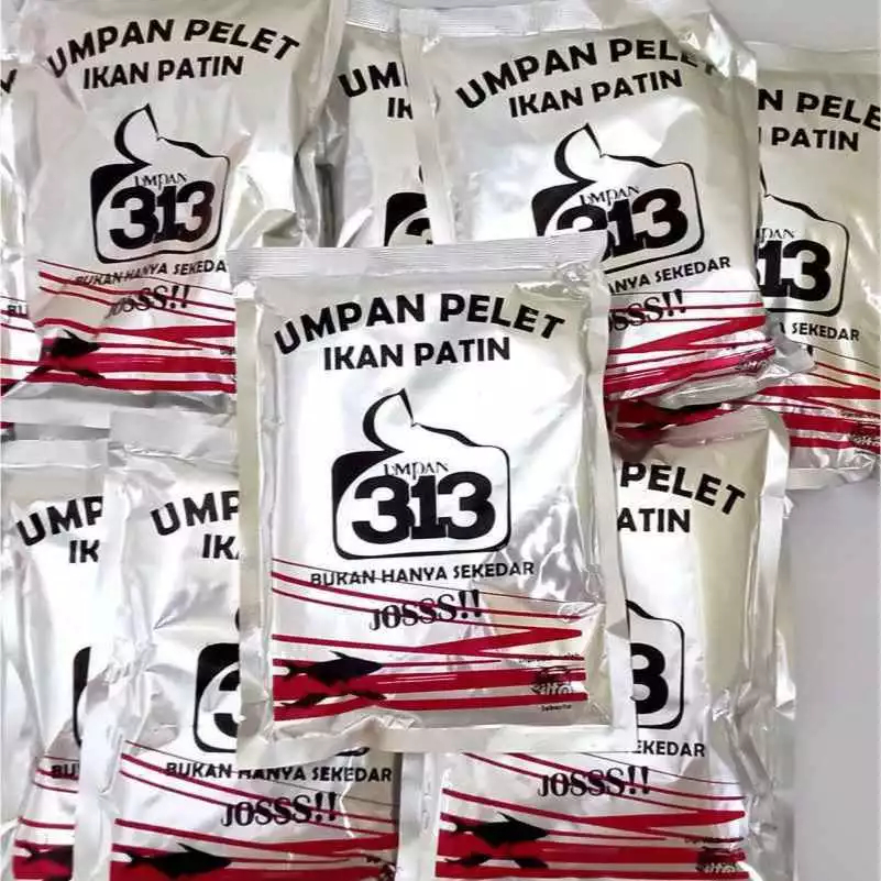 Umpan Pelet 313 Ikan Patin / Pelet 313 Ikan Patin Umpan Pancing Kolam Sungai Waduk Danau JOSS
