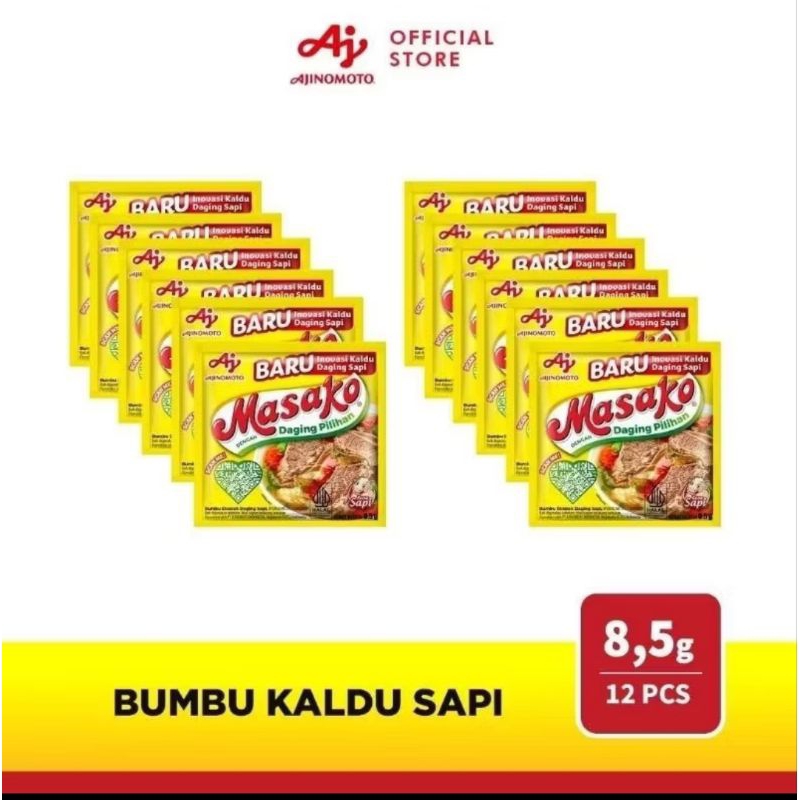 

Masako bumbu kaldu penyedap rasa ayam 8.5g (per PCS)