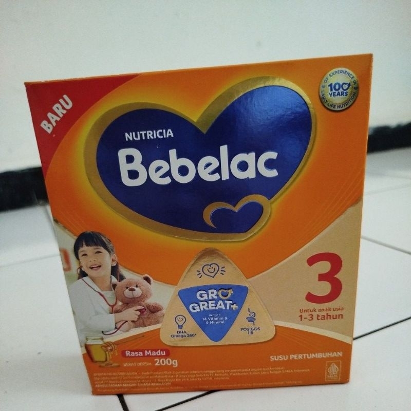 

Susu Bebelac 3 | Rasa Madu 200 gram | 1-3 tahun