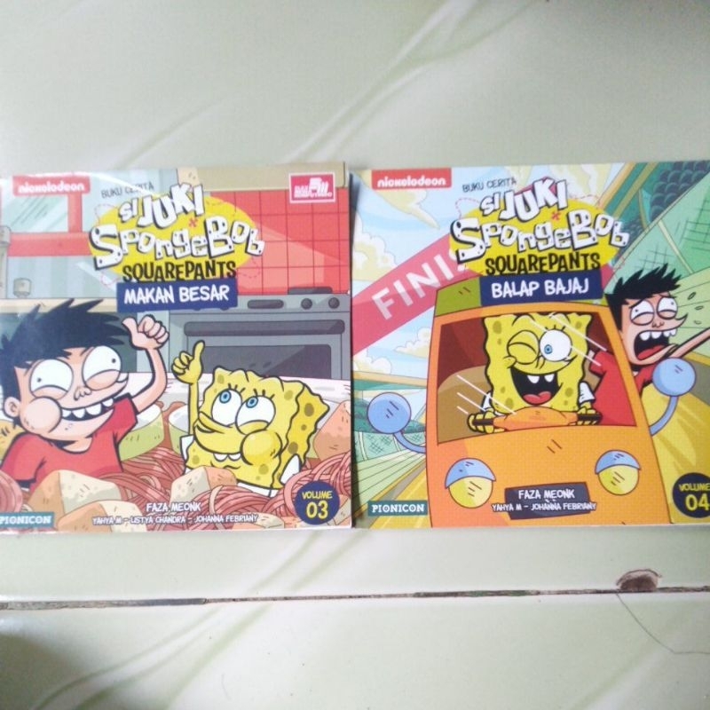 Buku Cerita Si Juki Spongebob Squarepants (Satuan) Volume 03 & 04