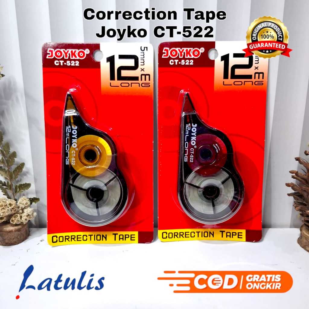 

Stipo Tipe Ex Kertas / Correction Tape Joyko CT-522