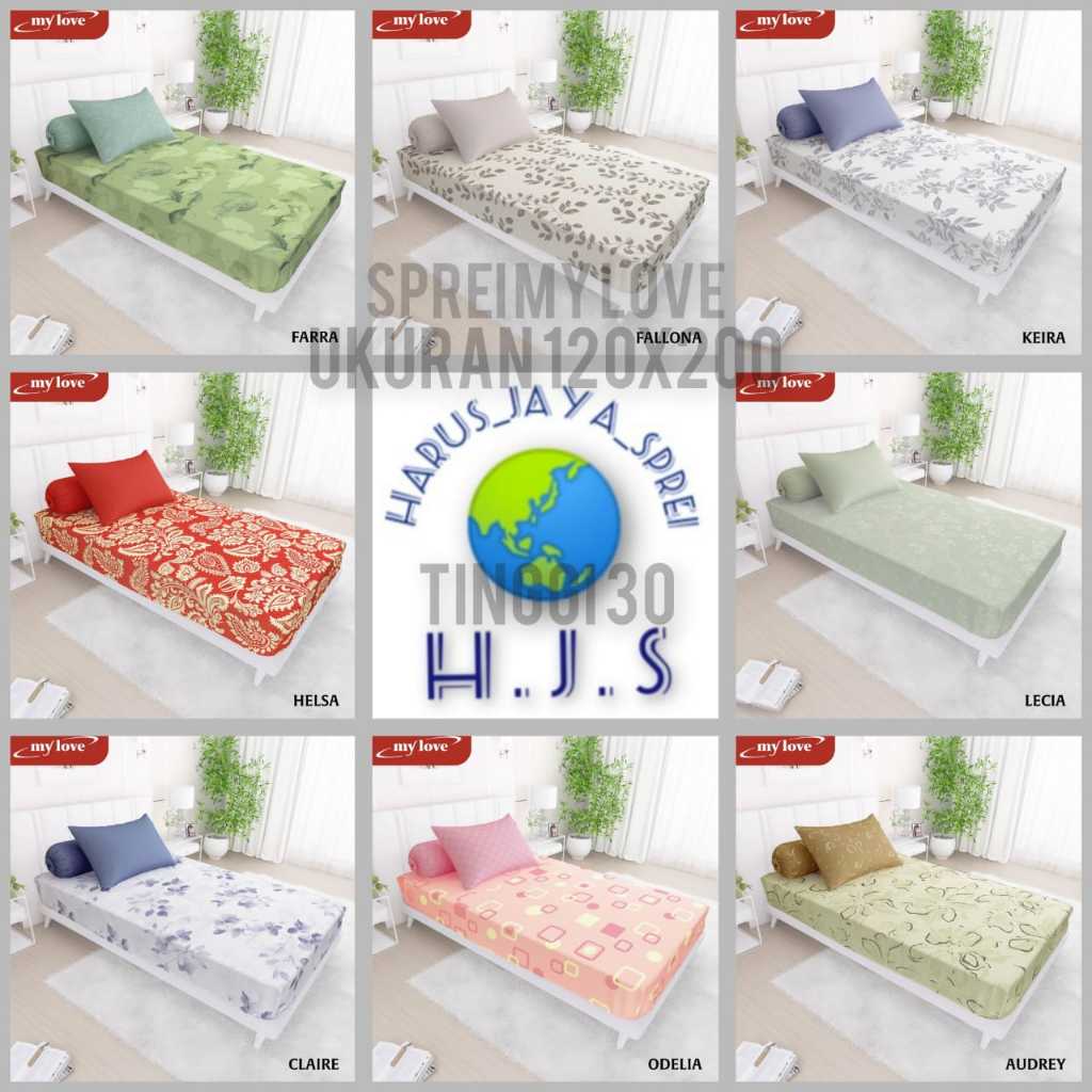 SPREI KATUN MY LOVE 120x200 T.30 SINGLE SIZE - MOTIF NEW COLLECTION