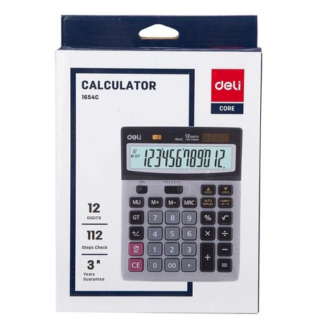

TBMO DELI CLASSIC CALCULATOR 12DIGITS 1654C - OC