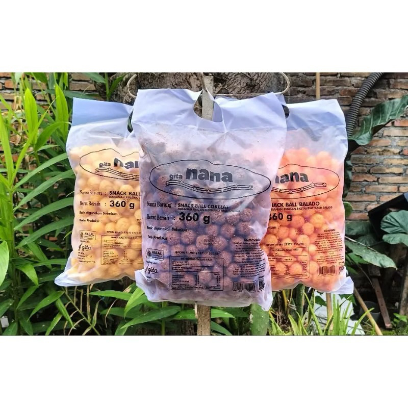 

NANA GITA 360gram per Ball snack ball snack stik camilan ringan renyah gurih