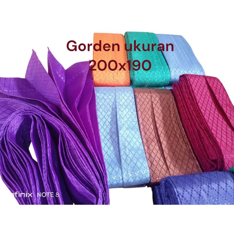 Gorden ukuran200x190/Gorden pintu kamar/Gorden jendela/Gorden aesthetic/Gorden biasa model lama