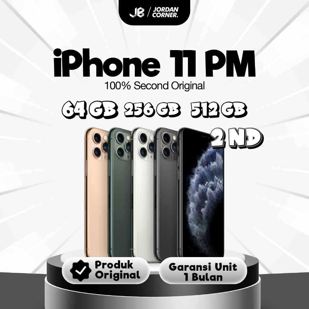iPhone 11 Pro Max Second 64GB 256GB 512GB Bergaransi