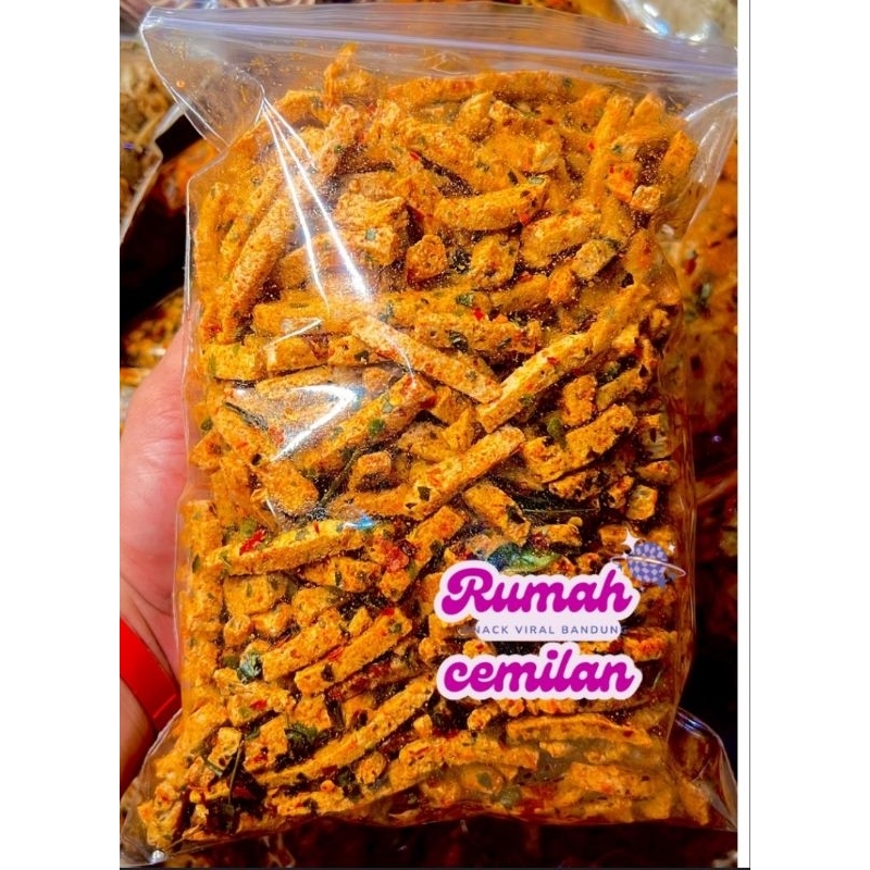 

basreng bumbu rujak pedas daun jeruk ,cemilan dikala santai