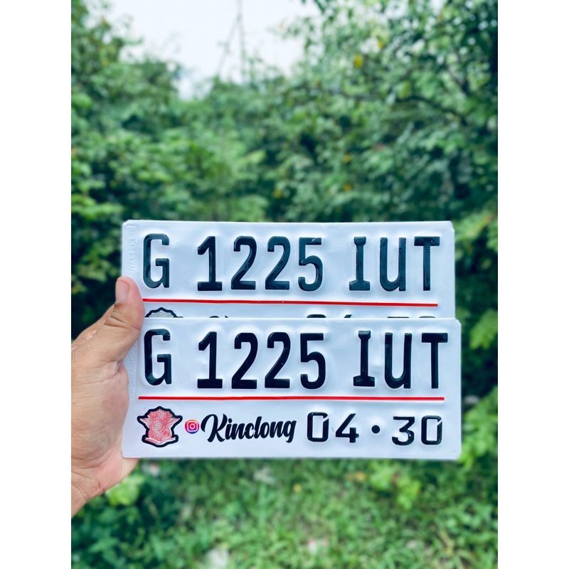 PLAT NOMOR MOTOR FONT BARU