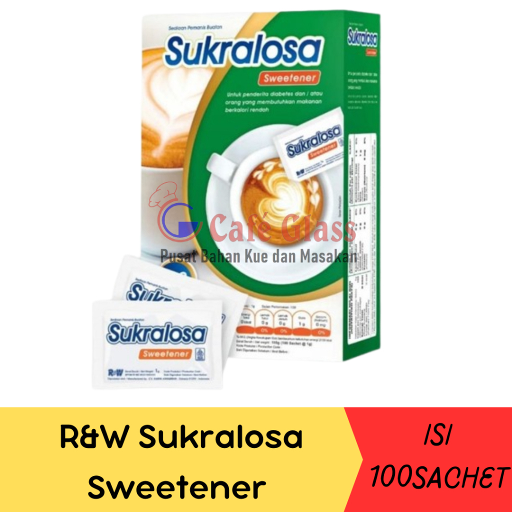 

R&W Sukralosa Sweetener / Pemanis Buatan / Isi 100Sachet (1gr)