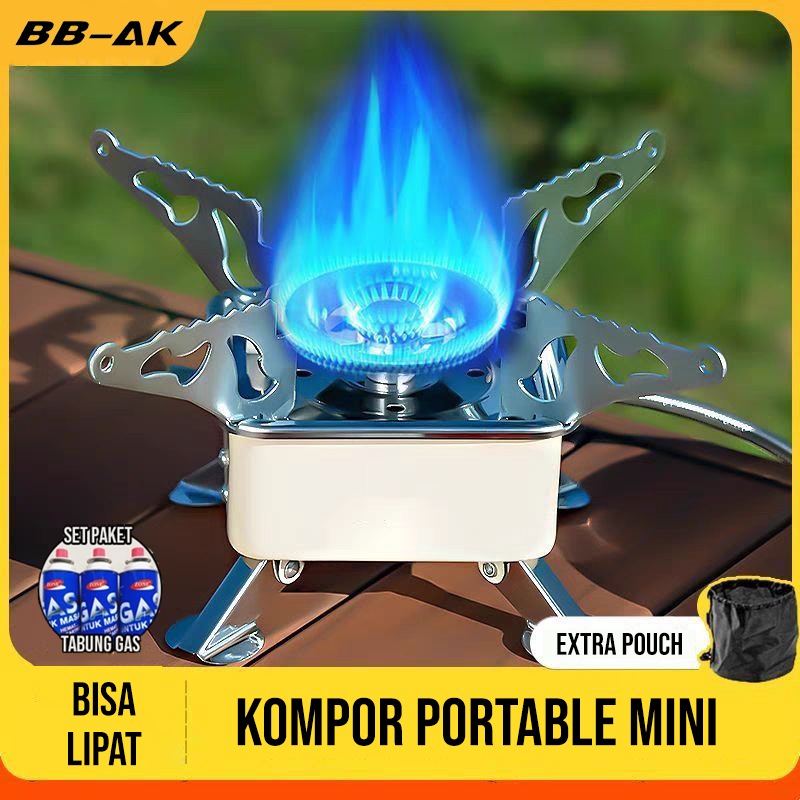 Kompor Gas Mini Kotak Portable Stove Camping Kompor Gunung Nesting Stove Safety 0035