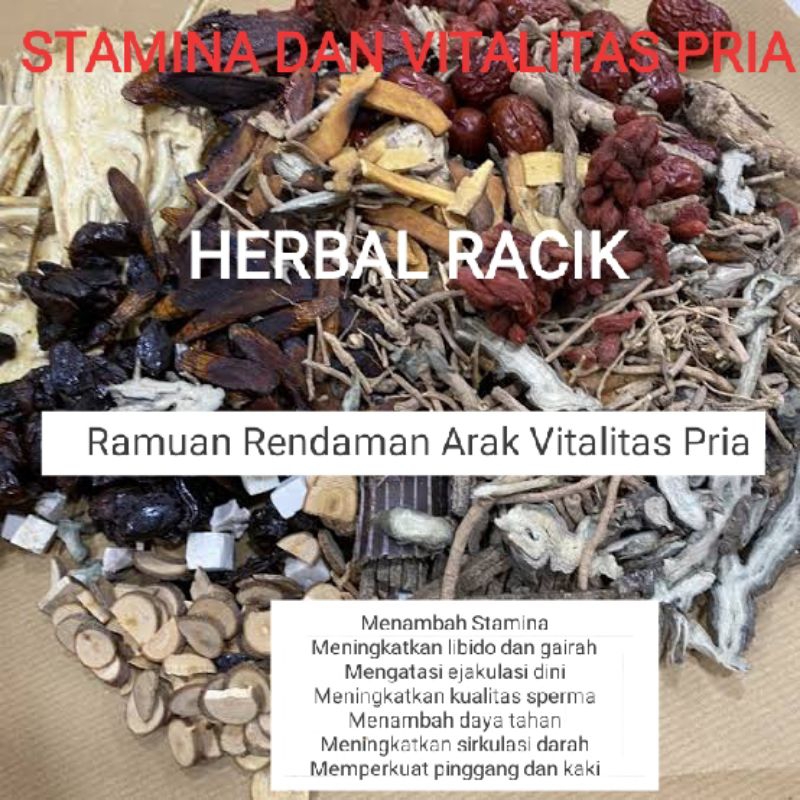 Ramuan Vitalitas Pria Rendaman Arak 4 Botol - Untuk Stamina Dan Vitalitas