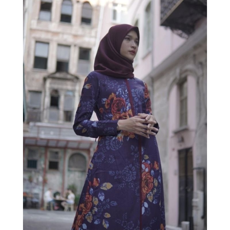 NASHIMA DRESS NAVY HEAVEN LIGHTS BY ZERINA BANU PL