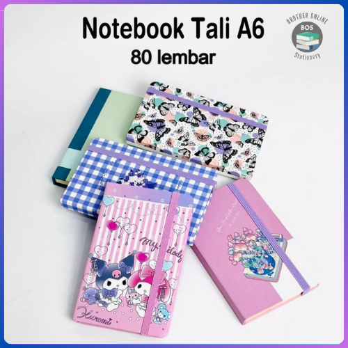 

BOS Buku Notes Tali Gambar Motif A6/ Buku Catatan/Notebook/Notes
