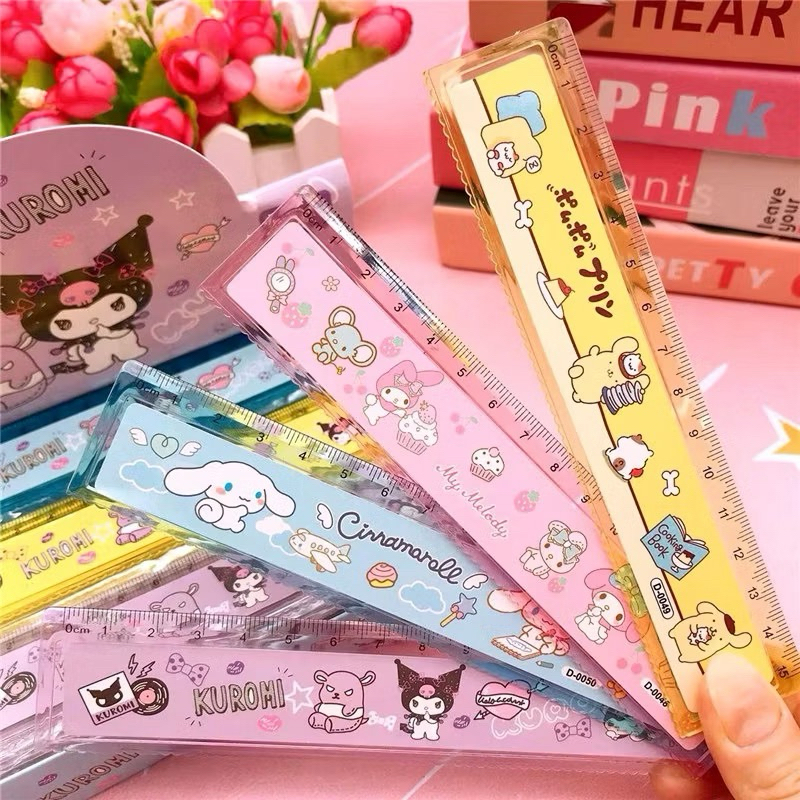 

Penggaris 15cm Anak Sekolah Ruler Mistar Garisan Cinnamoroll Melody Kuromi