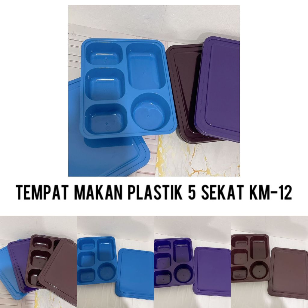 TEMPAT MAKAN PLASTIK 5 SEKAT KM-12