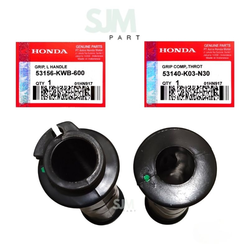 GRIP COMP THROTT GRIP L R STEERING SELONGSONG GAS KARET STANG SET KANAN KIRI HANDFAT HANDGRIP HONDA 