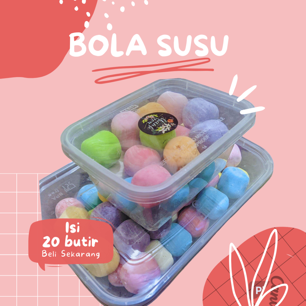 

CEMILAN SEHAT | BOLA SUSU | BOLA SUSU DANCOW | BOLA SUSU PELANGI (20 butir)