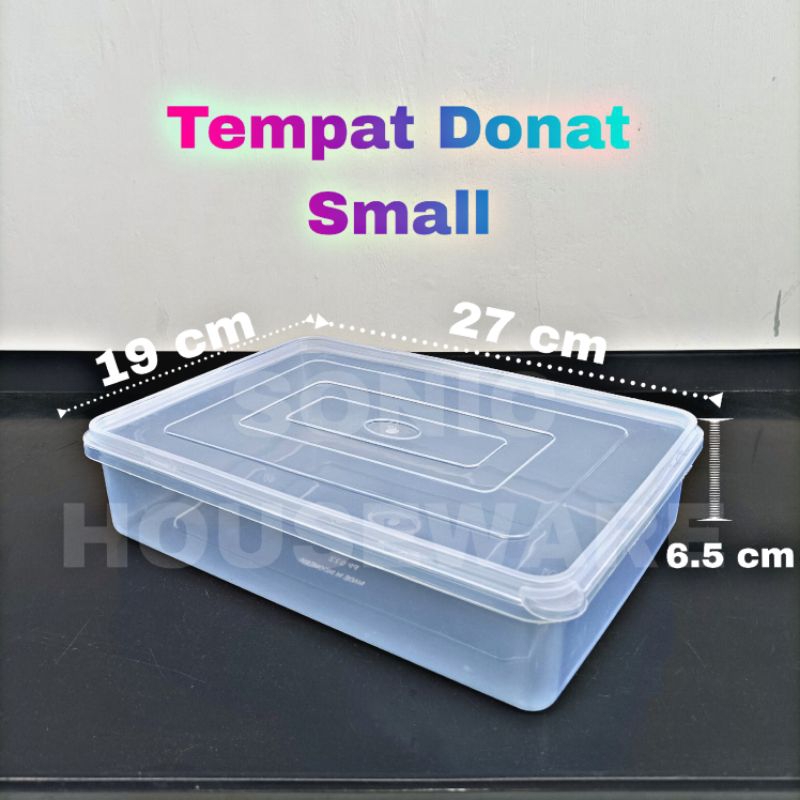 Tempat Donat Box Donat Box Small Kecil Kotak Makanan Food Box Serbaguna Food Container Donatsu Wadah