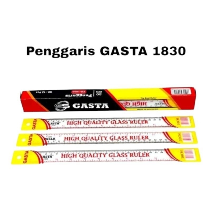 

Penggaris Gasta 30cm/ penggaris plastik sekolah 30cm