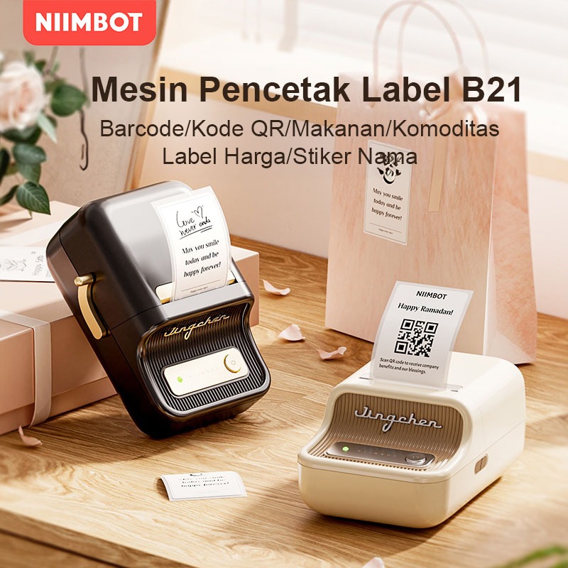 

Niimbot B21 B1 Printer Label Termal Portabel, Printer Label Bare Bluetooth, Garansi 1 Tahun