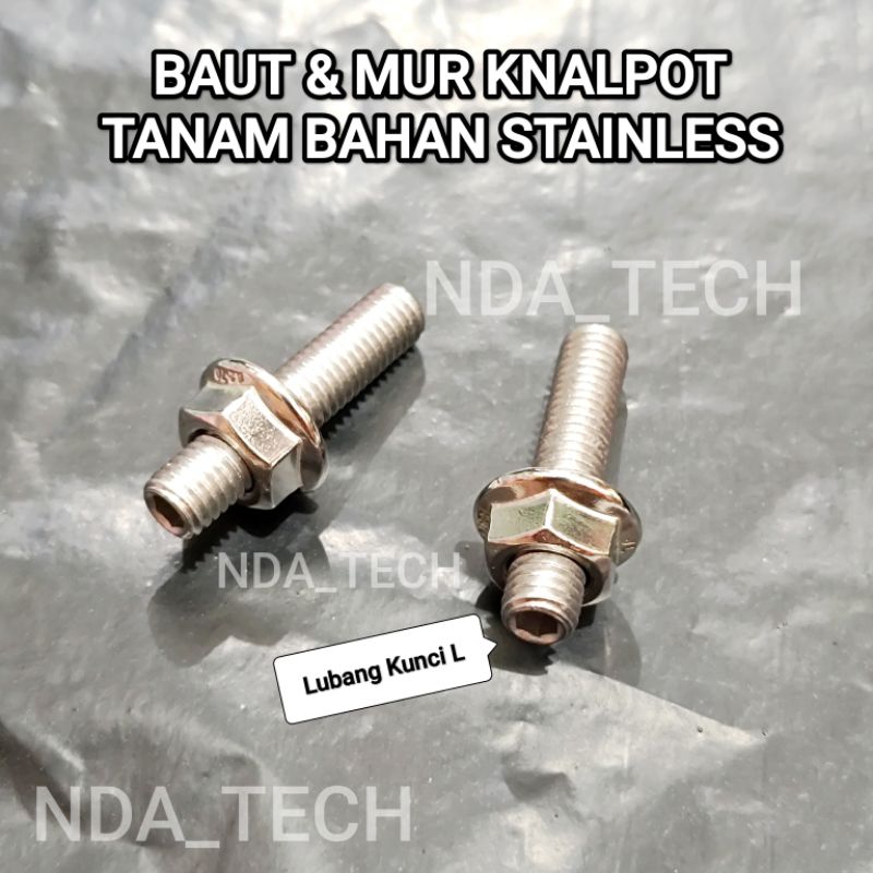 [NEW] BAUT L TANAM KNALPOT RX KING F1ZR NINJA R RR SATRIA HIU LUMBA BAUT L TANAM KNALPOT DRAT 12 SAT