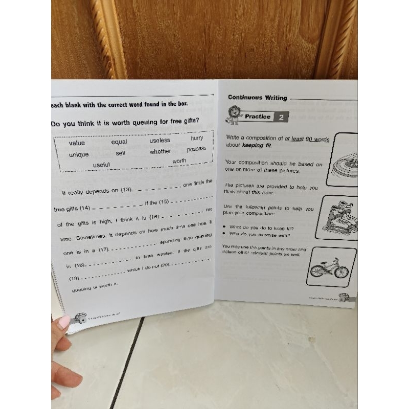 Casco Primary 2 workbook How to score english Preloved dari Singpur Comprehension