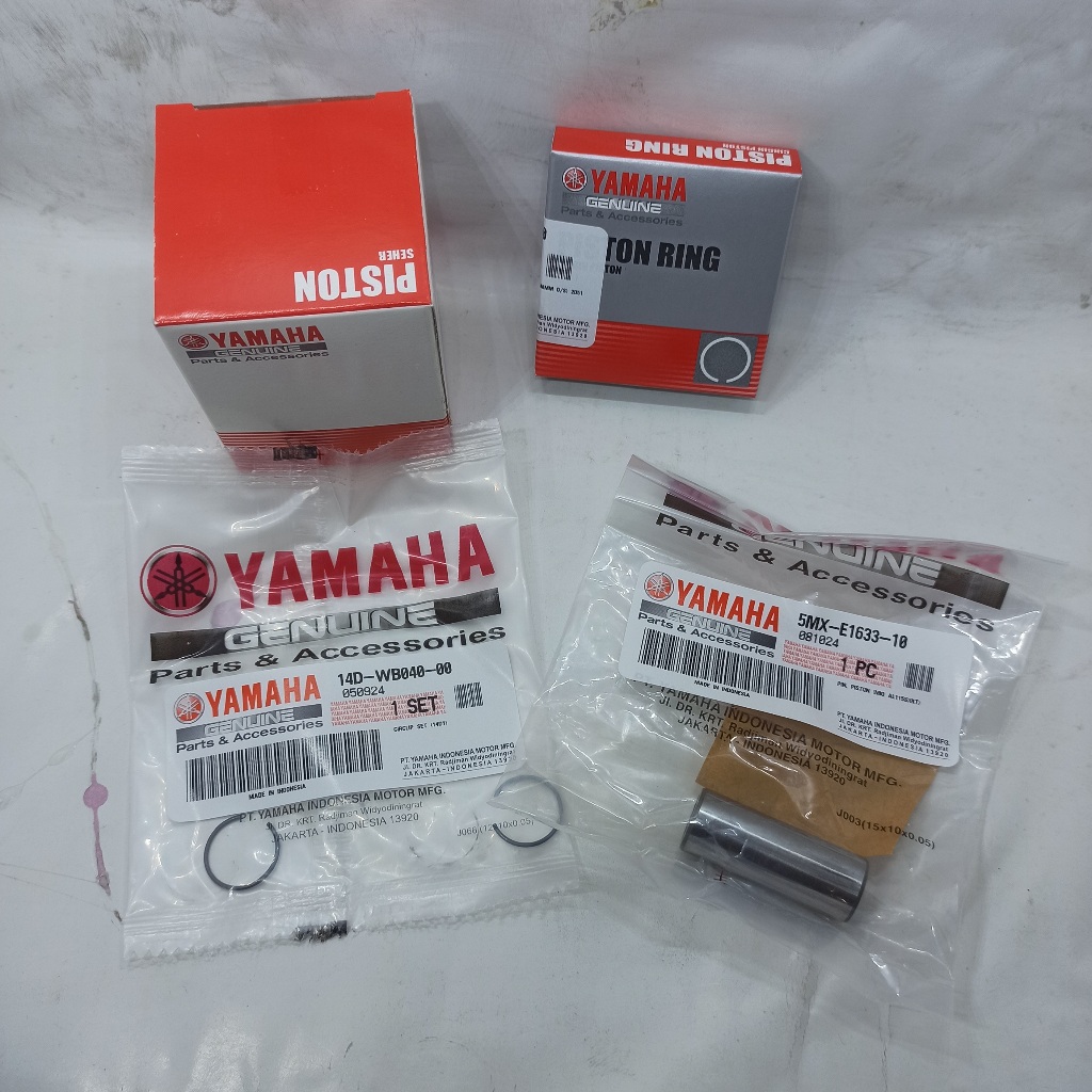 [ORI 100%] Piston Kit STD (5MX-E1630-00), 50 (5MX-E1630-20) 100 (5MX-E1630-40) Mio Karbu Nouvo YAMAH