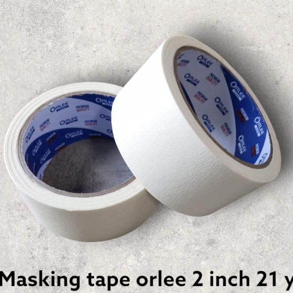 

Solasi Kertas / Isolasi Tape Solasi / Lakban Kertas Masking Tape ORLEE 2 inch 21y (1 PCS)