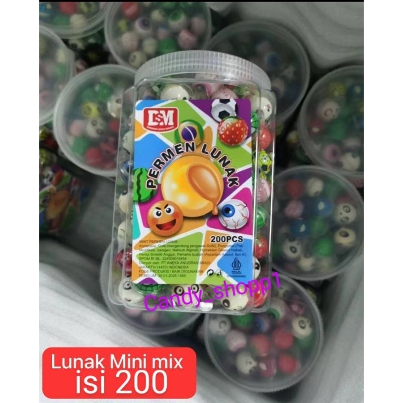

PROMO permen lunak mini bentuk mata isi 200 pcs