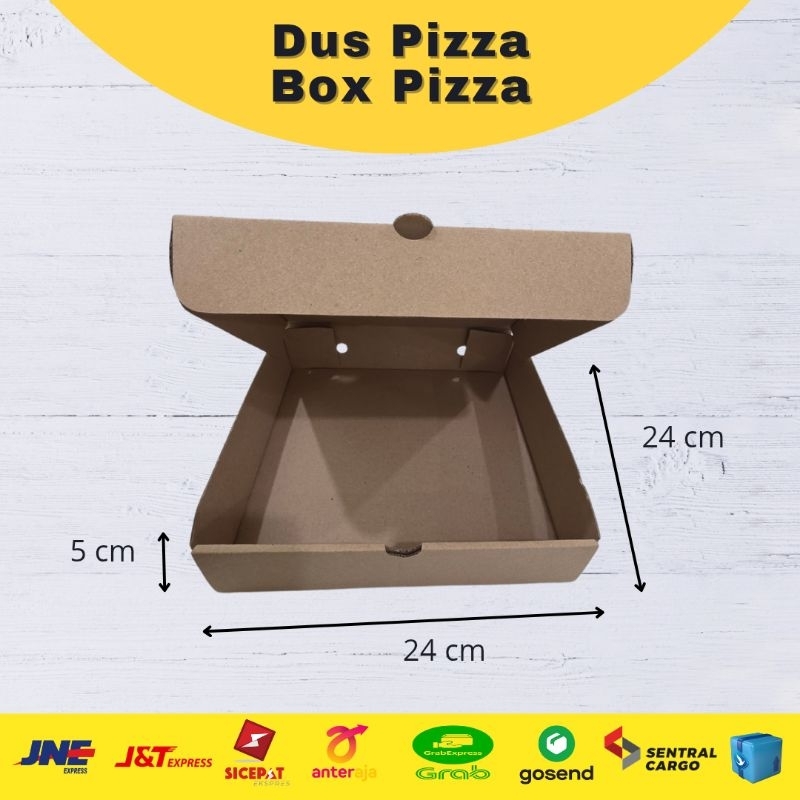 Dus Pizza 24x24x5 cm | Box Pizza |Box Diecut | Kotak Pizza