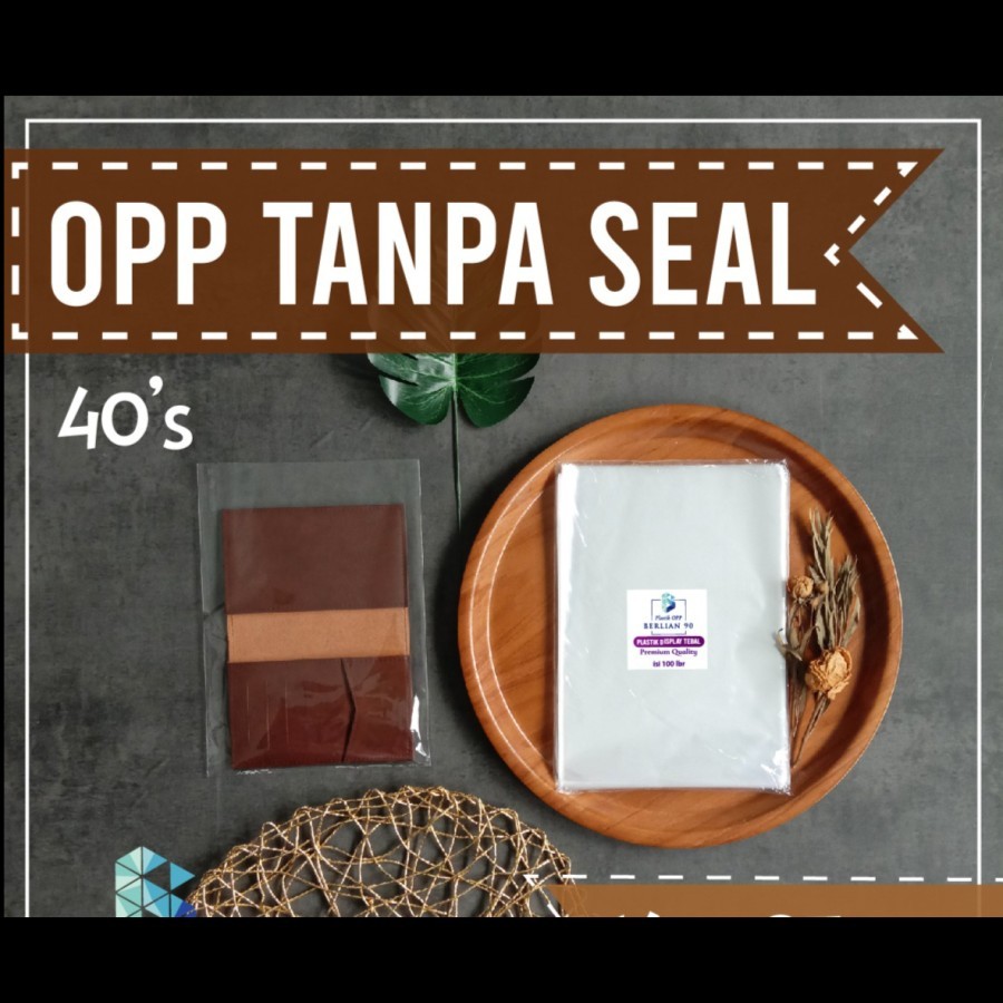 Plastik OPP Kaca Double seal 14x25 cm 40s MIC Plastik OPP Tanpa Lem
