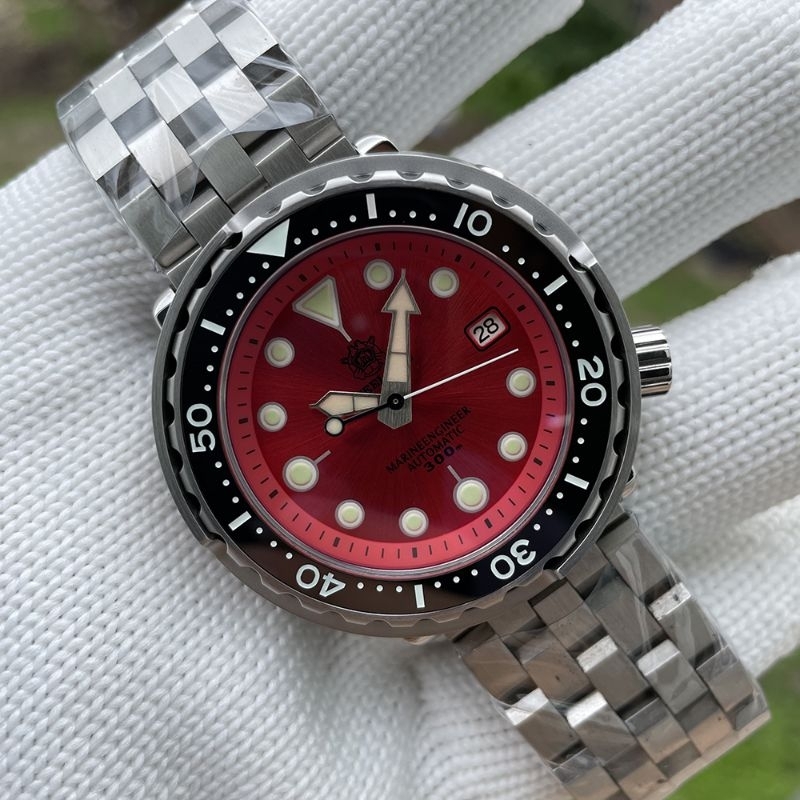 NEW STEELDIVE TUNA DIVER STEEL SOLID 316 L SAFIR GLASS + AR COATING WR 300 M SIAP RENANG