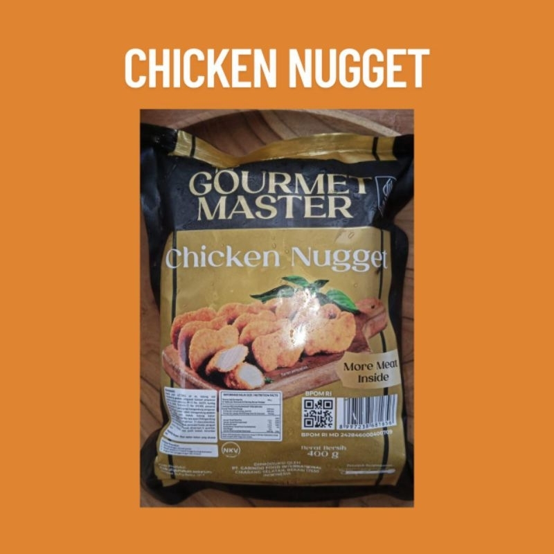 

Chicken Nugget Gourmet Master | Nagget Ayam GM | Netto: 400 Gram